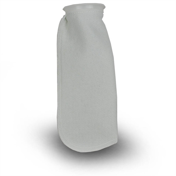 4" x 8" 200 Micron Polyester Filter Sock w/ 4" Ring - Generic